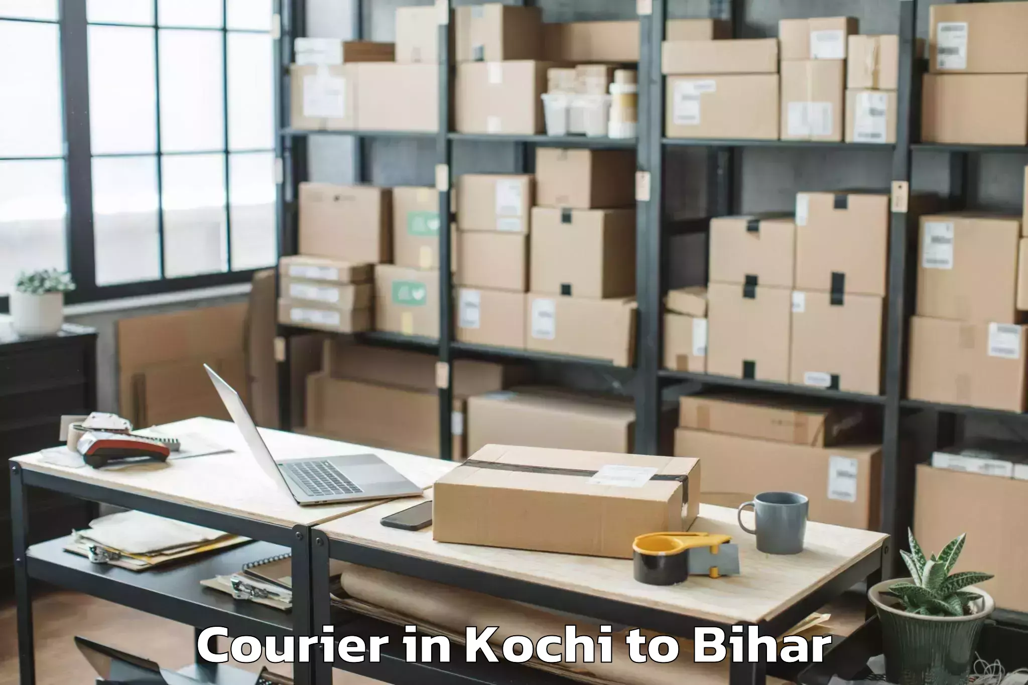 Reliable Kochi to Chanakya National Law Universi Courier